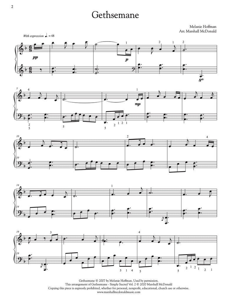 Gethsemane (simple piano)