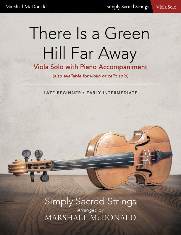 There Is a Green Hill Far Away (simple viola)