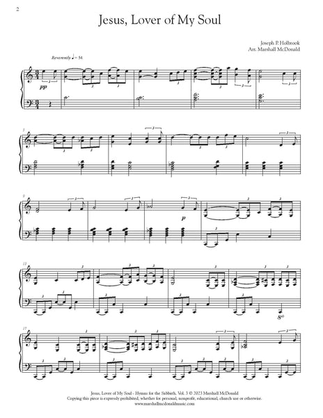 Jesus, Lover of My Soul (piano) - Marshall McDonald Music
