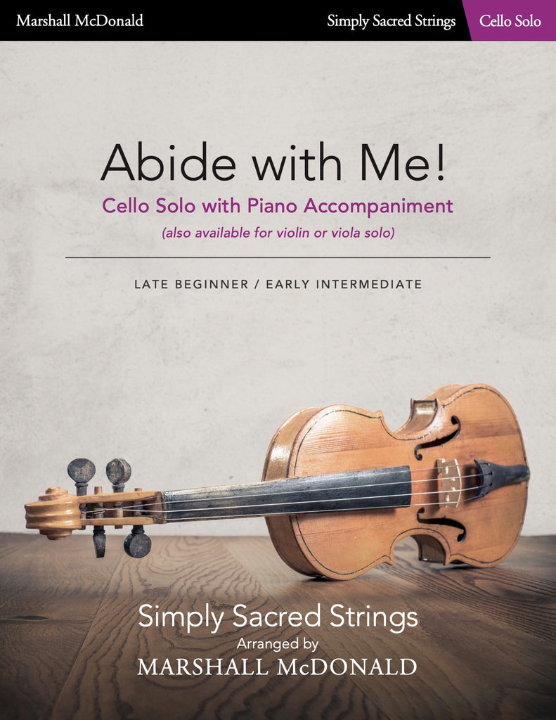 Abide with Me! (simple cello)