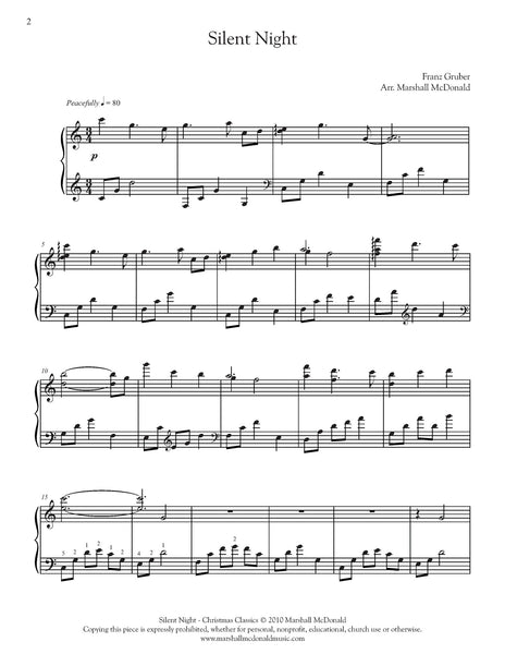 Silent Night (piano) - Marshall McDonald Music