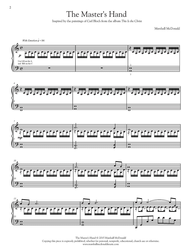 The Master's Hand (piano)