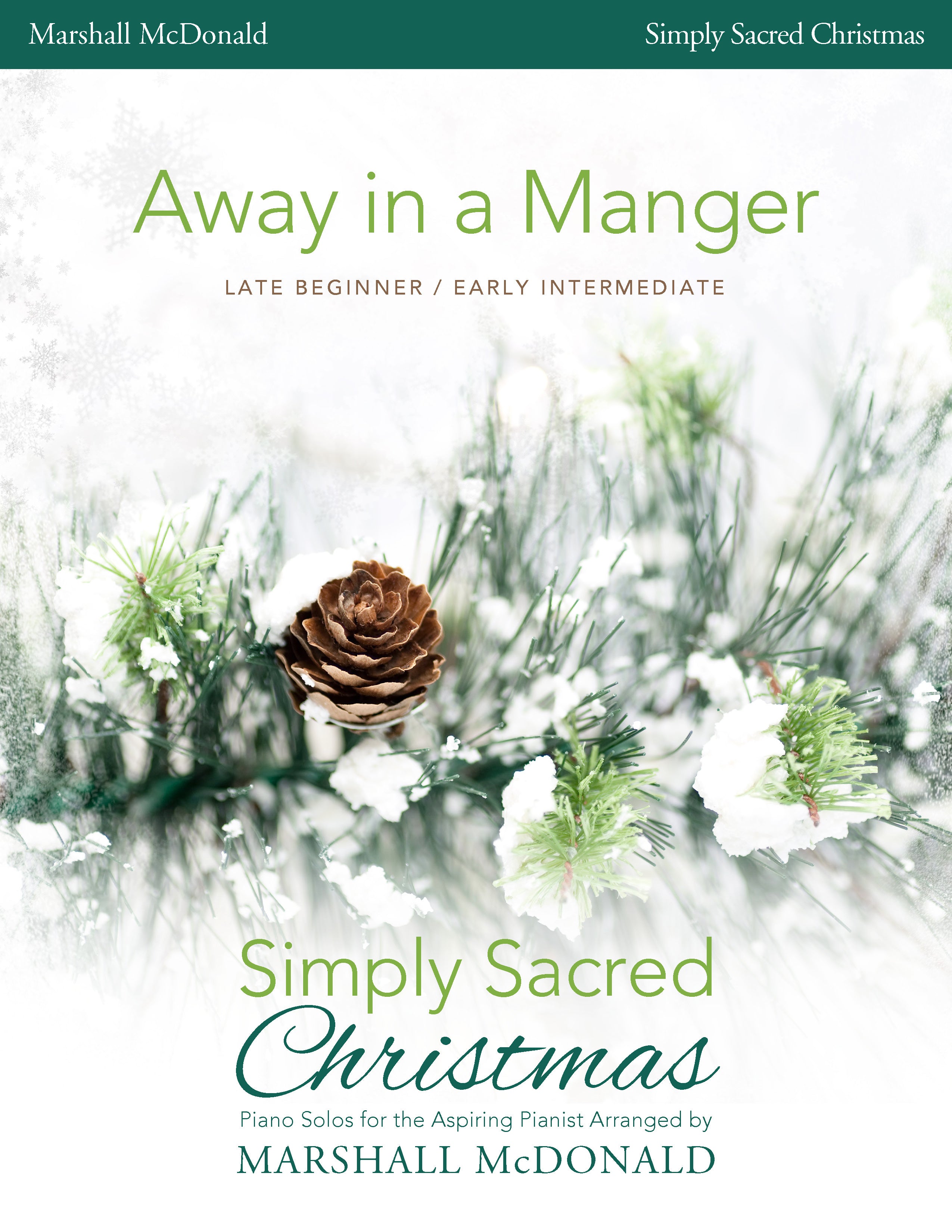 Away in a Manger simple piano