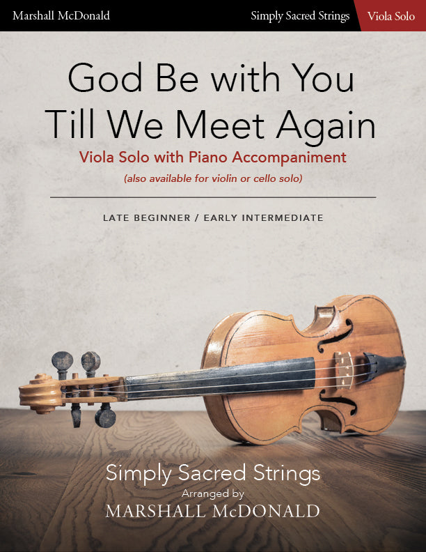 God Be with You Till We Meet Again (simple viola)