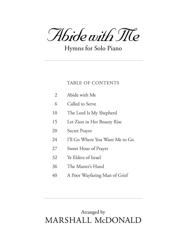 Abide with Me (piano solo book)