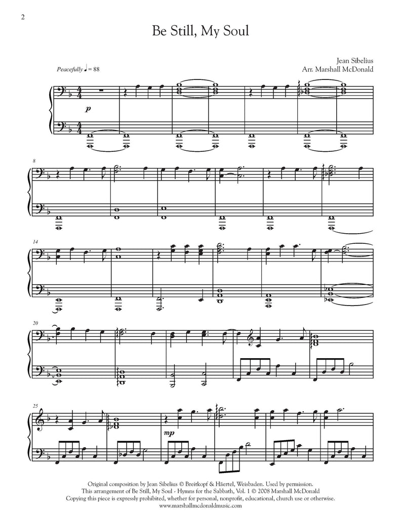 Be Still, My Soul (piano)