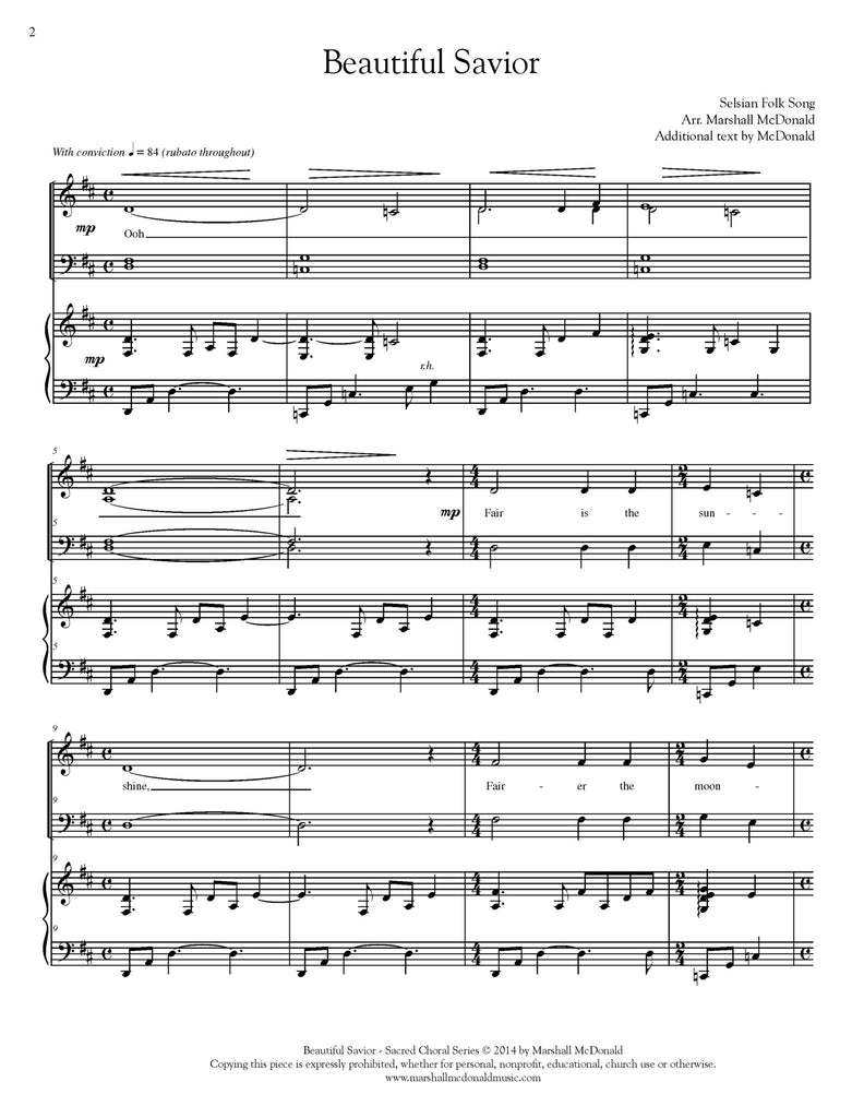 Beautiful Savior (choral SATB)