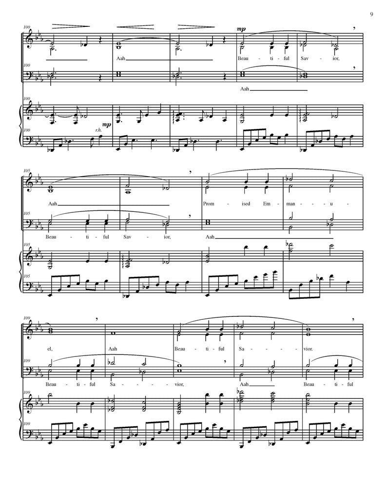 Beautiful Savior (choral SATB)