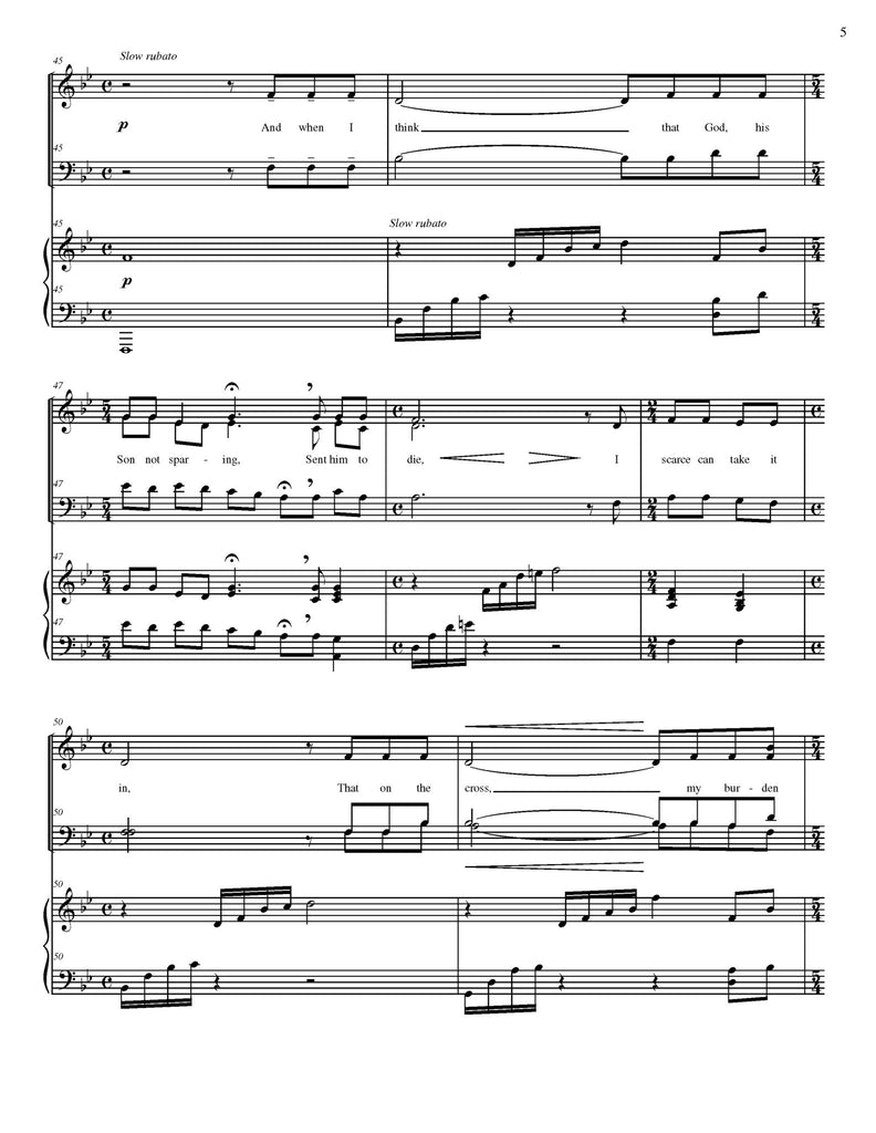 How Great Thou Art (choral SATB)