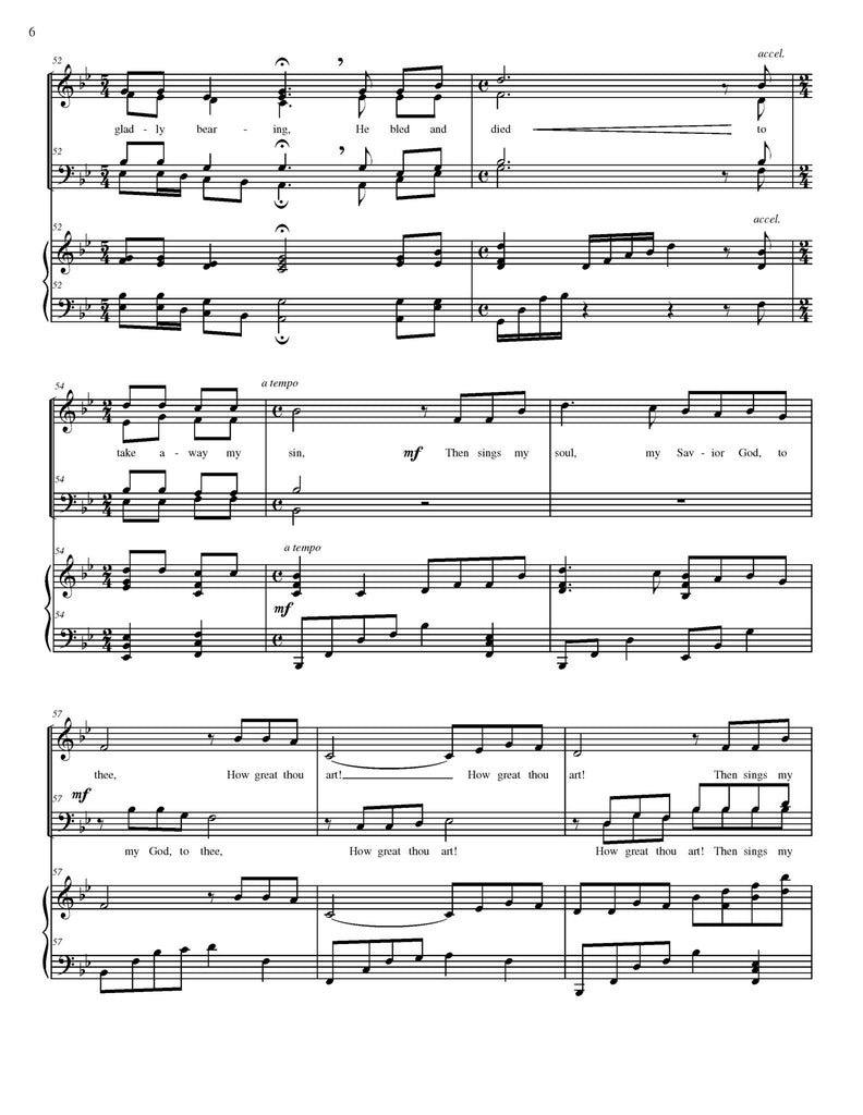 How Great Thou Art (choral SATB)