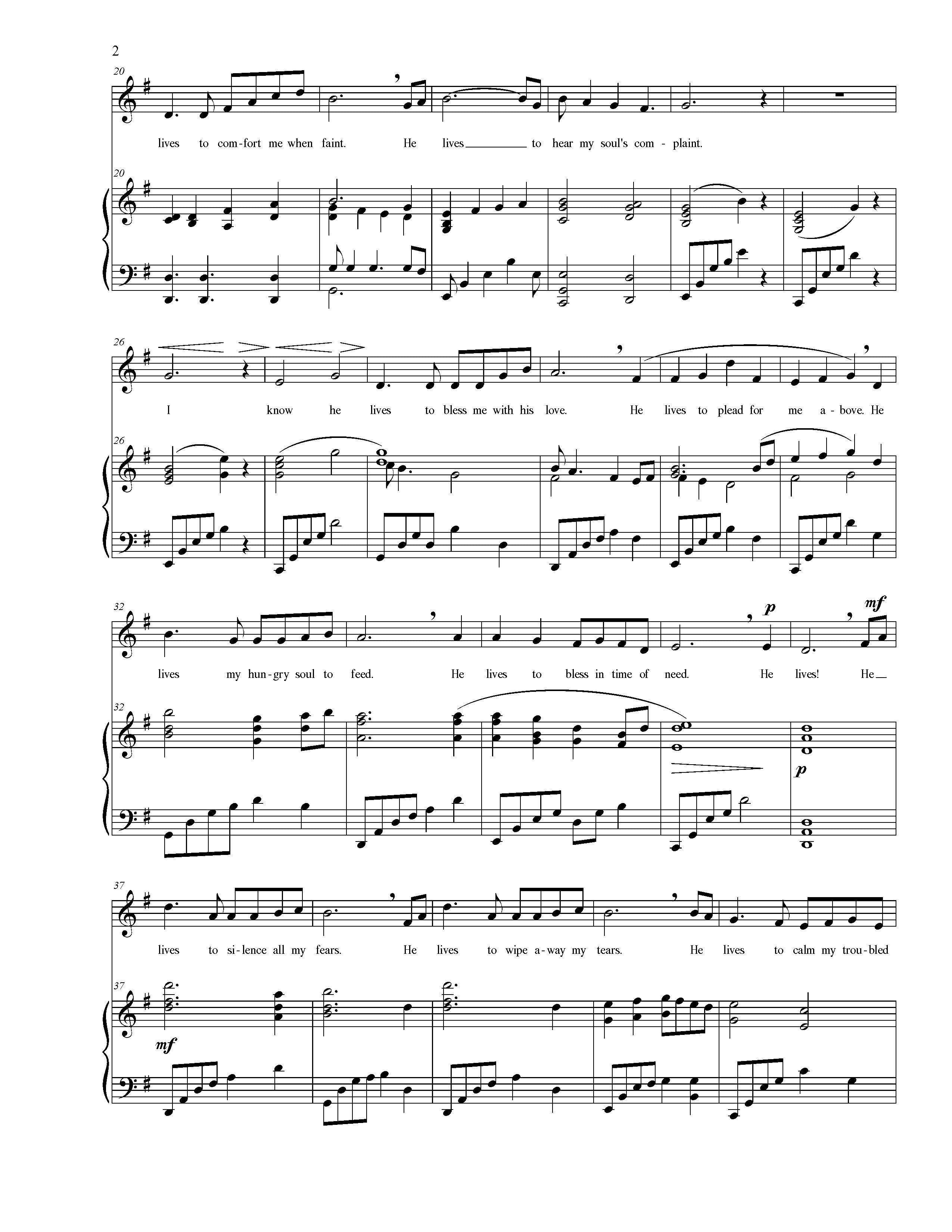 I Know that My Redeemer Lives (choral SATB) - Marshall McDonald Music