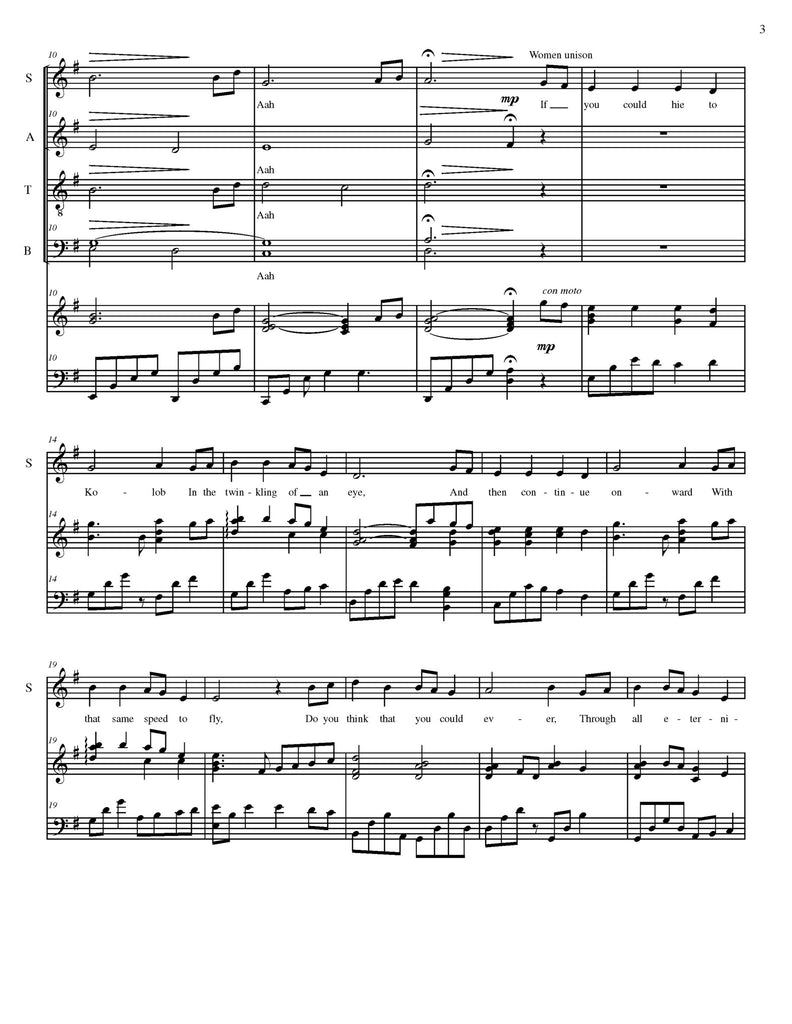 If You Could Hie to Kolob (choral SATB)