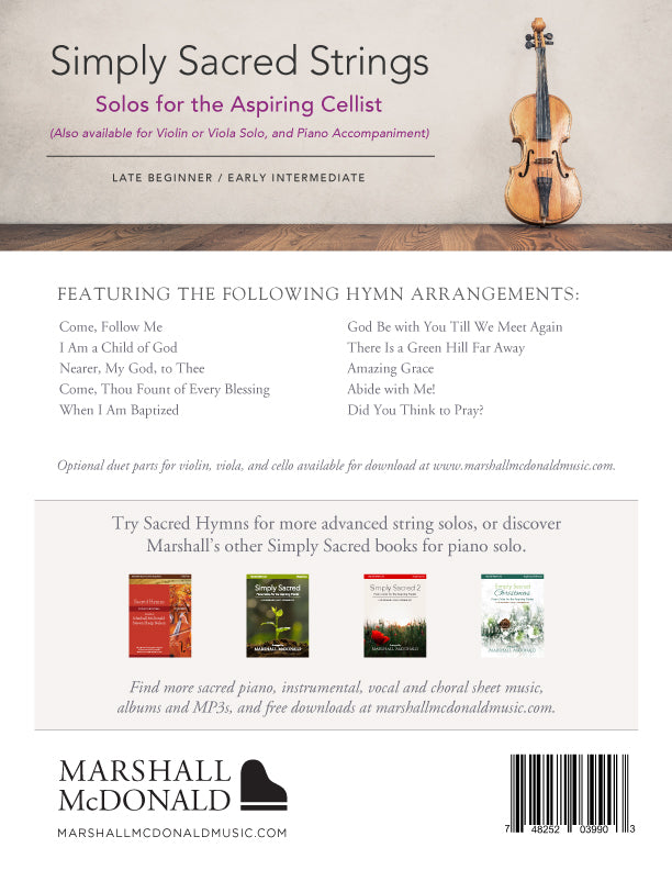Simply Sacred Strings (cello booklet only)