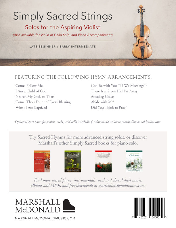 Simply Sacred Strings (viola booklet only)