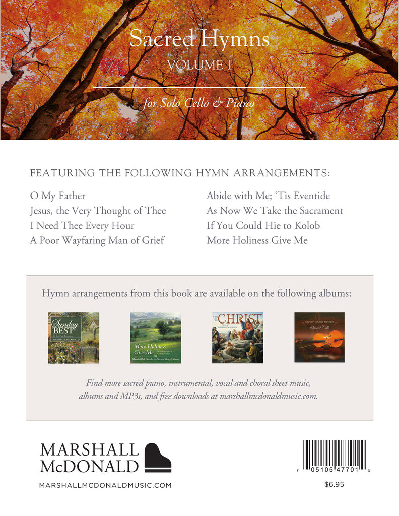 Sacred Hymns, Vol. 1 (cello booklet only)