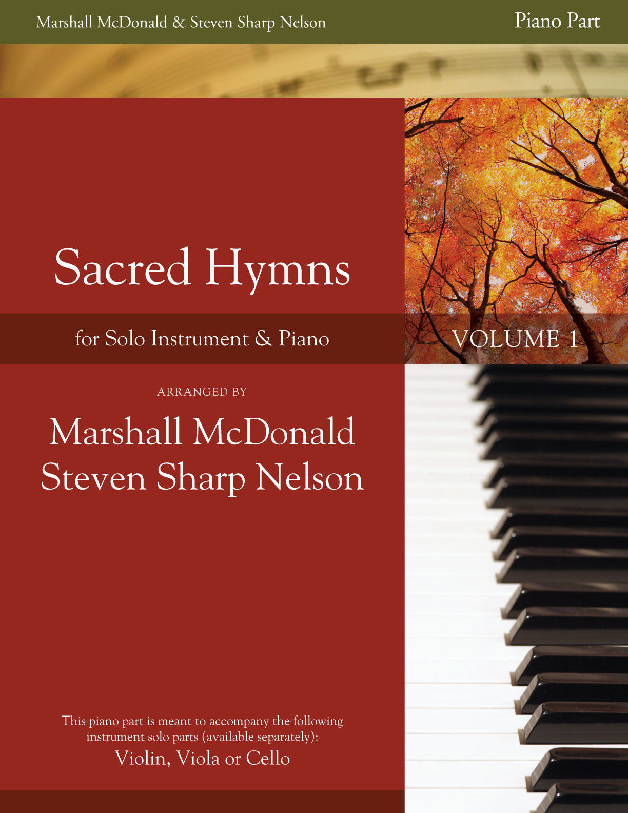 Sacred Hymns, Vol. 1 (violin with piano accompaniment) - Marshall