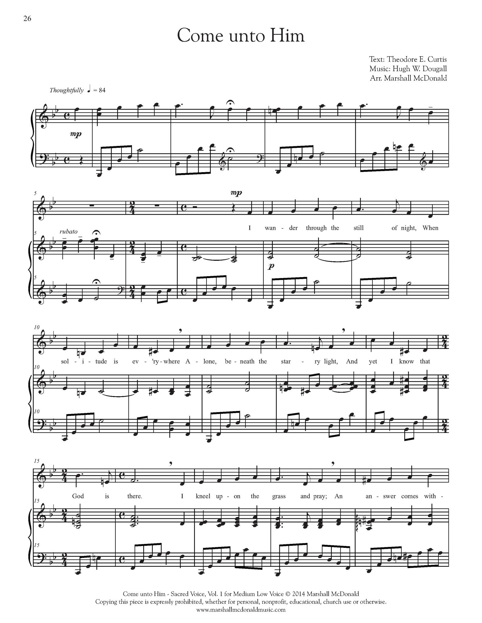 Hear the Voice - Sacred Music(中古品) Sacred Voice, Vol. 1 for Medium LOW Voice (sheet music book