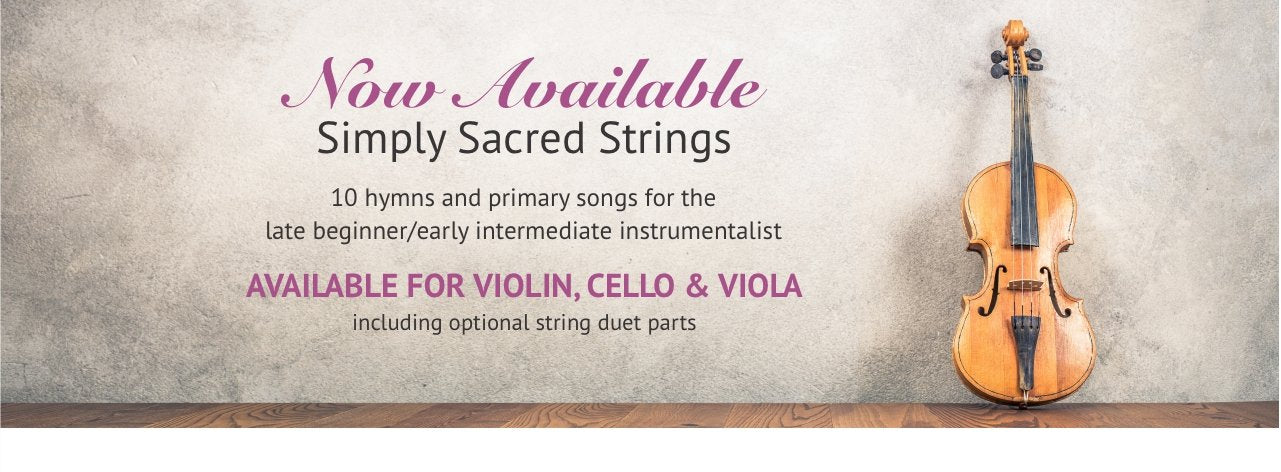 Simply Sacred Strings by Marshall McDonald for later beginners now available